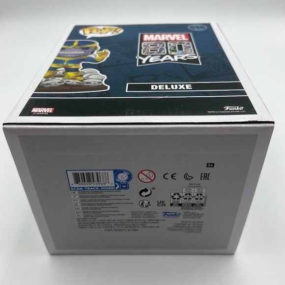 Funko Pop Marvel 556 Thanos Deluxe 80 Years Edition Bobble Head Figure NWT - Picture 6 of 7